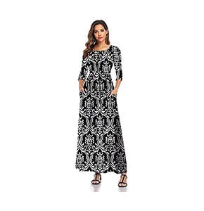 SHELY Women's Floral Print Maxi Dresses