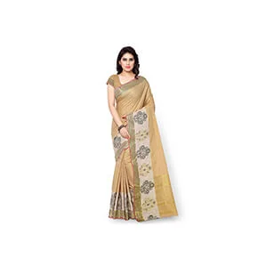 Cream Silk Banarasi Sarees